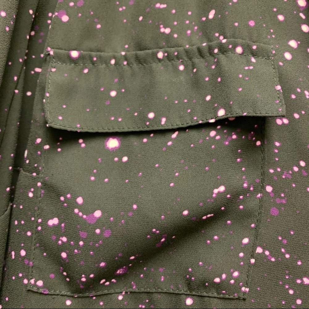 Torrid Black Galaxy Georgette Pullover Blouse - Picture 6 of 11
